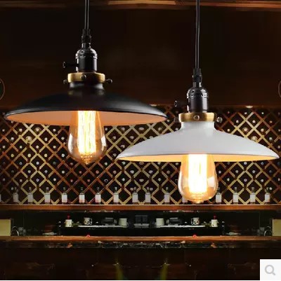 retro loft style edison vintage pendant light industrial lamps fixtures with lampshade,lamparas de techo vintage