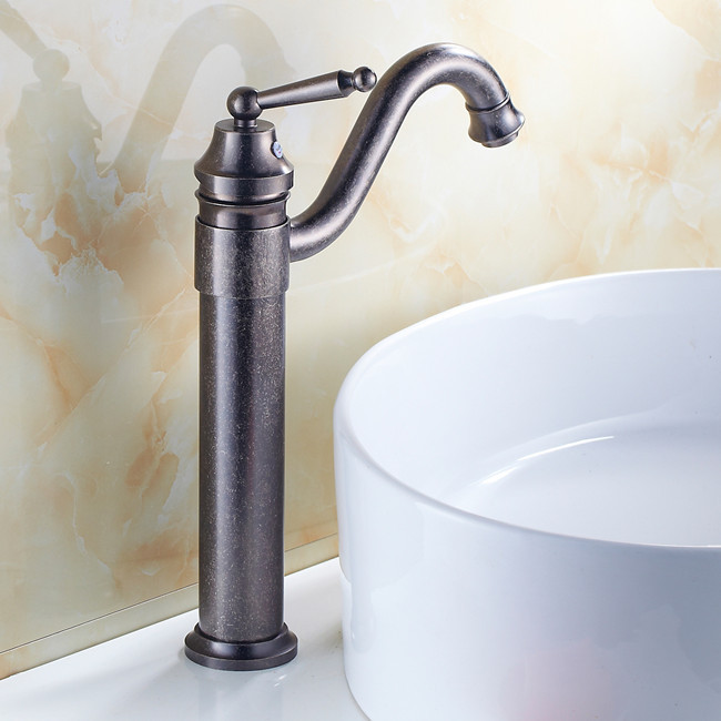 classic antique silver bathroom basin faucet bathroom faucets single handle and cold y833a