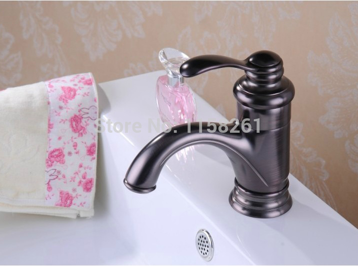 single hole black color bathroom vanity vessel sink mixer oil rubbed bronze tap faucet cozinha torneira hj-6636r