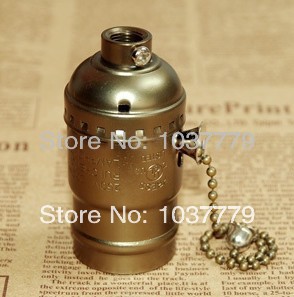 16pcs/lot brown bronze color aluminum e27 vintage lampholder suitable for pendant lamp