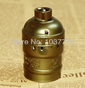 16pcs/lot brown bronze color aluminum e27 vintage pendant lamp accessories lampholder