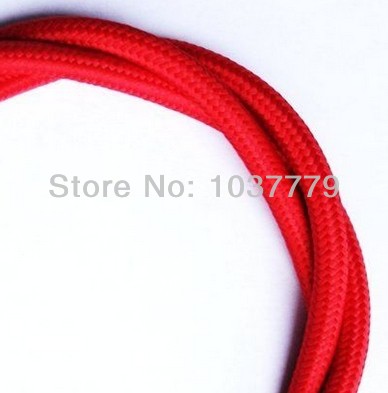 5meter/lot red textile cable