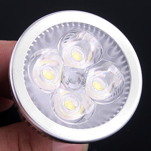 5pcs/lot led spotlight gu10 ac85-265v 4w 320lm warm white/whire led lamp spot light