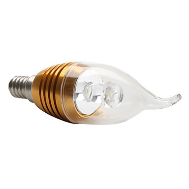 6pcs/lot e14 led candle light ac110/220v 3w warm white/whire led lamp bulb e14