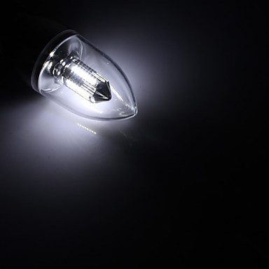 6pcs/lot e27 led candle light lamps bulb 4w 32x3014 ac110/220v warm white/white