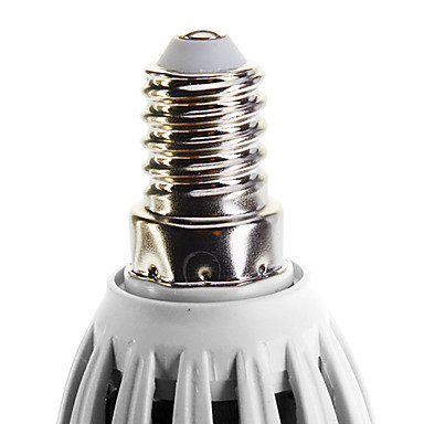 6pcs/lots e14 led candle light bulb 5w 15x3528smd ac85-265v white/warm white