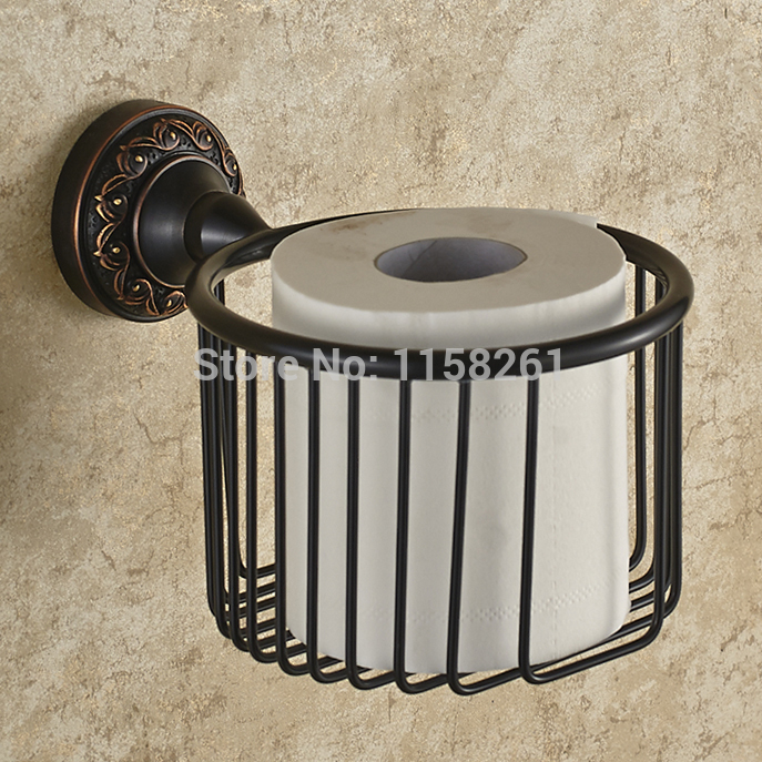 bathroom accessories black bronze copper antique wastebasket paper towel holder cosmetics basket toilet paper holder h91353r