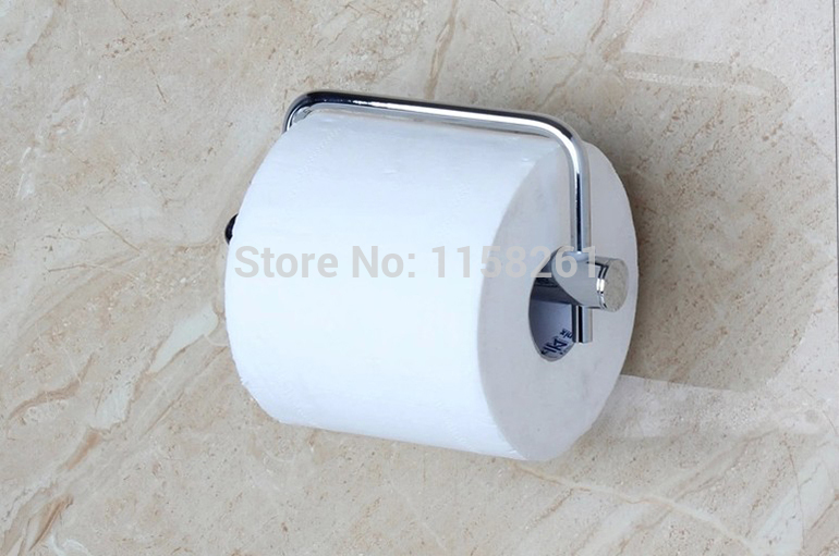 euro style bathroom accessories products solid brass chrome toilet paper holder,roll holder, holder without cover fm-3686