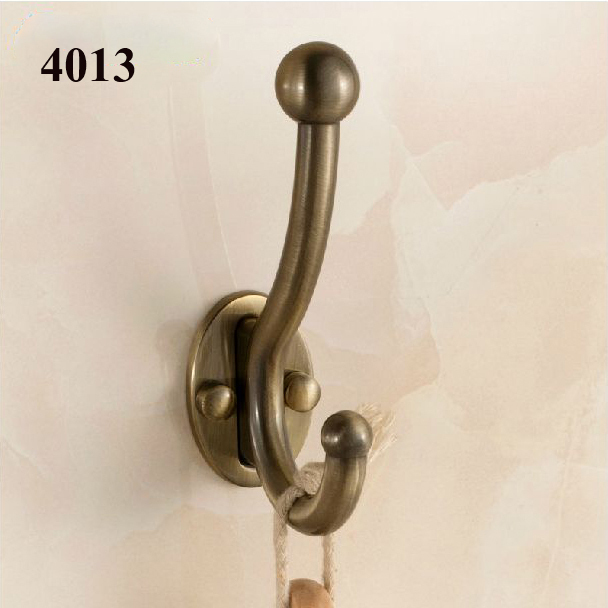 new design robe hook,clothes hook,solid brass construction with golden/silver/antique bronze finish bath accessory 4011-4013