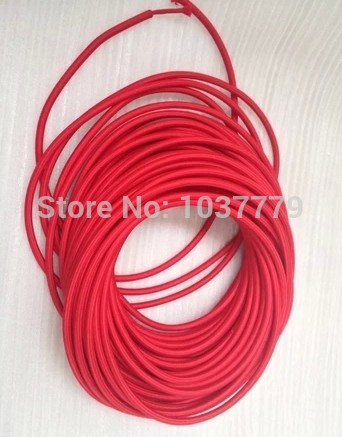 25meters red color fabric round copper wire for vintage pendant lamps