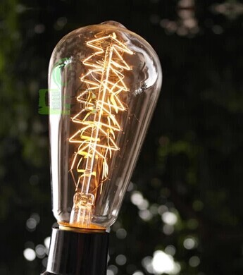 6pcs/pack christmas tree filament handmade st64 edison filament bulbs