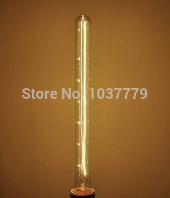 6pcs/pack -selling long tube lightbulb e27 edison filament bulbs