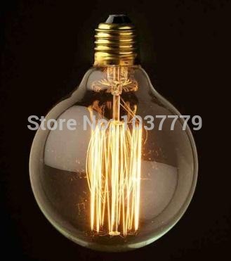 one sample of g125 globe d125mm*l178mm edison filament bulbs e27