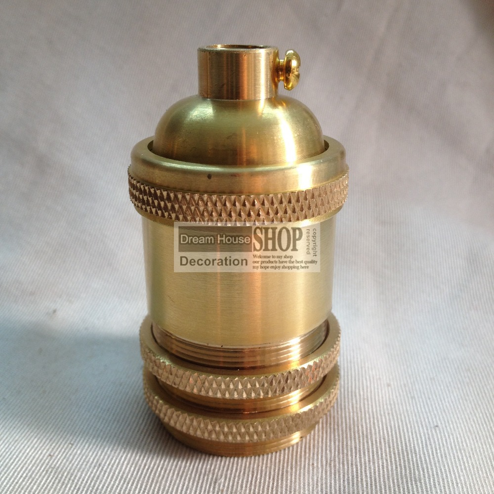 brass copper lamp holder electric light socket e27/e26 no switch lamp base chandelier dedicated holder