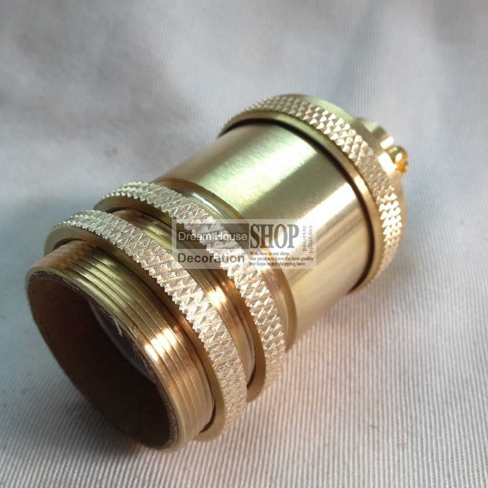 brass copper lamp holder electric light socket e27/e26 no switch lamp base chandelier dedicated holder