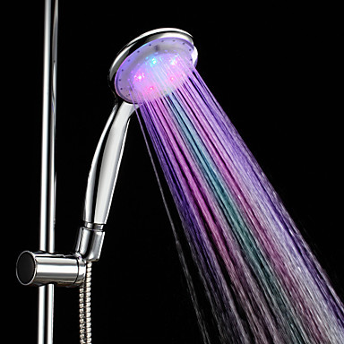 chrome finish color changing water saving rainfall led shower head ,chuveiro ducha quadrado