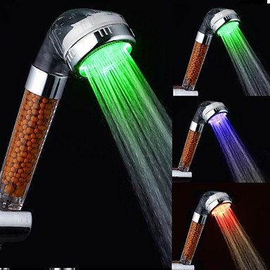 contemporary 3 colors water saving rainfall led shower heads,chuveiros ducha quadrado