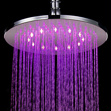 water saving rainfall led shower head 10 inch contemporary 3 colors ,chuveiro duchas quadrado