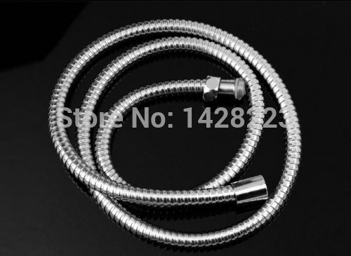whole and retail stainless steel handheld 150cm flexible hose polished chrome water inlet hose