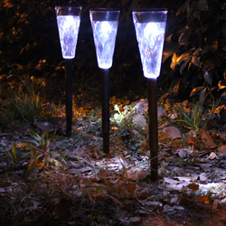 4pcs 0.06w artistic luminaria led solar lamp garden light, solar power led path lawn lights outdoor lighting