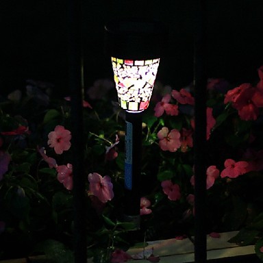8pc luminaria led solar garden lamp light, solar energy led lawn lights
