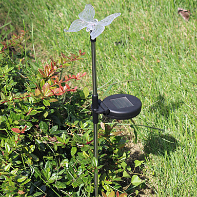 batterfly luminaria led solar garden light lamp ,solar power led lawn lights outdoor lighting luz