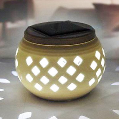 diamond pattern ceramic led solar light garden lamps -solar table lamp- solar led night light nightlight