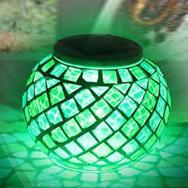 mosaic glass solar led garden light -solar table light - led night lamp nightlight