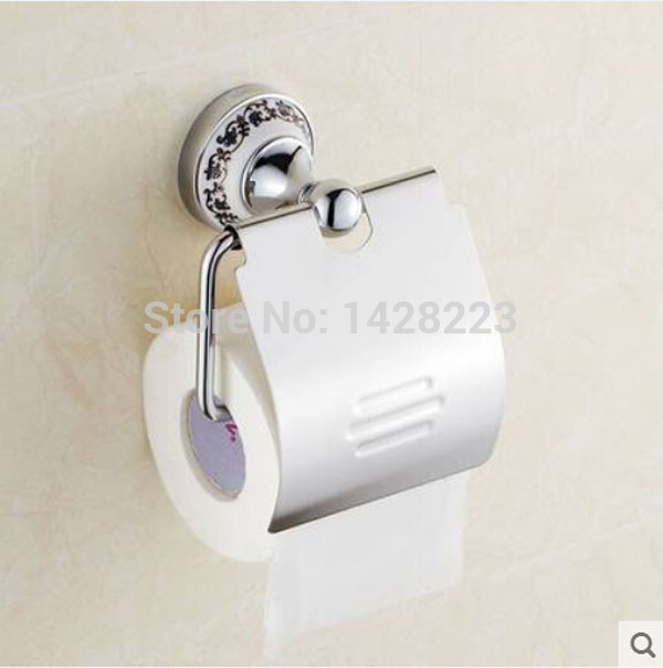 golden and chrome wall mounted toilet paper holder brass bathroom paper tissue basket/box
