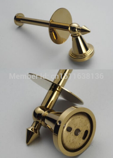 modern wall mounted golden finish brass bathroom toilet paper holder tissue holder