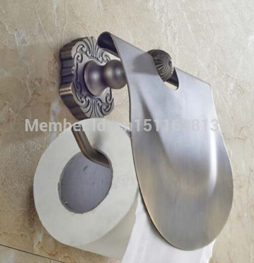 new wall mounted bathroom antique brass toilet paper holder tissue holder