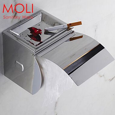waterproof toilet paper holder 304 stainless steel toilet paper box wall chrome for bathroom accessories