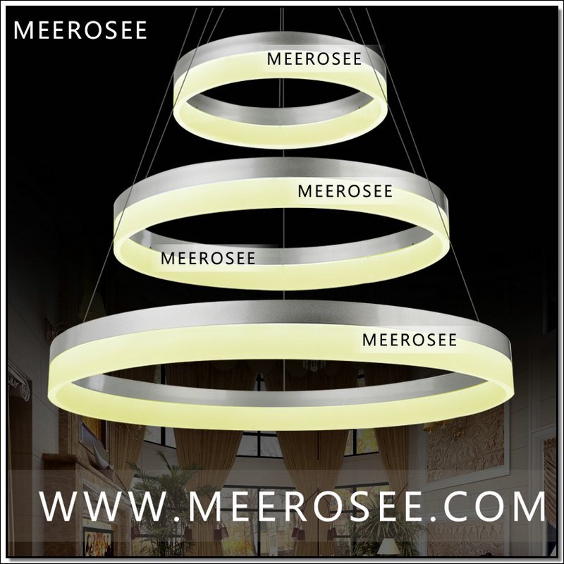 factory price led chandelier light modern arcylic led ring lustre fixtures suspension circle light
