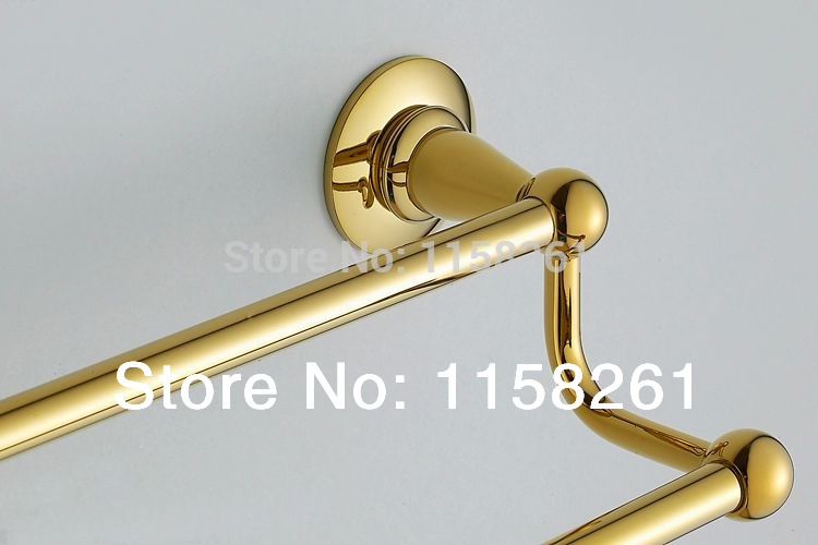 (24",60cm) double towel bar golden finishing/towel holder,towel rack,bathroom accessories bath furniture st-3192