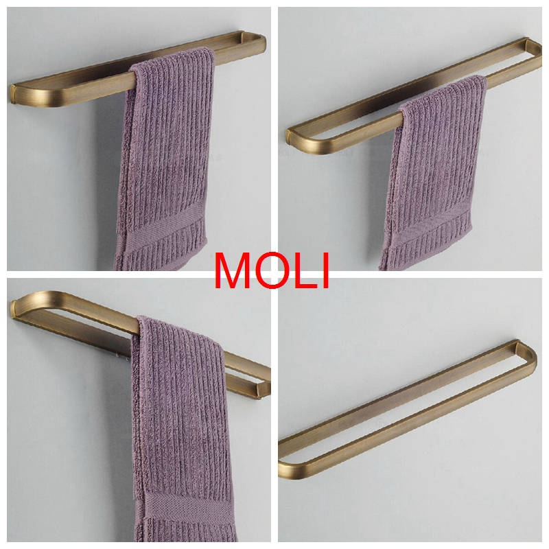 antique brass finish towel holder single towel bar bathroom towel rack retro bathroom accessories