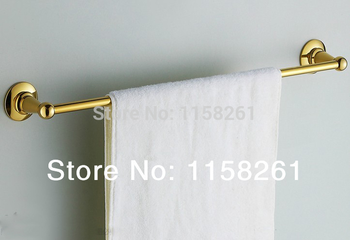 bathroom products solid brass golden (60cm)single towel bar,towel holder,towel rack,bathroom accessories st-3191