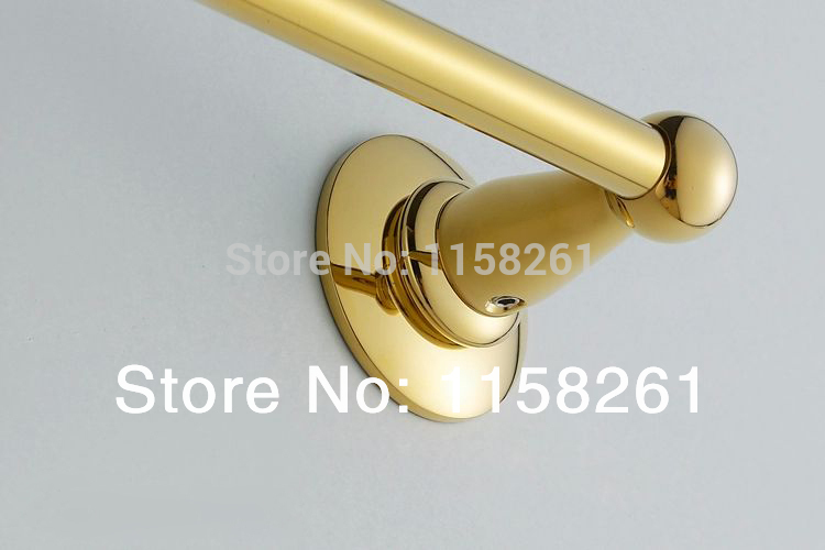 bathroom products solid brass golden (60cm)single towel bar,towel holder,towel rack,bathroom accessories st-3191