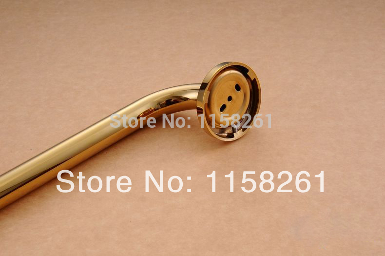 luxury copper bathroom armrest bathtub safety grab bars golden towel rack bathroom hardware accessories hj-1314k