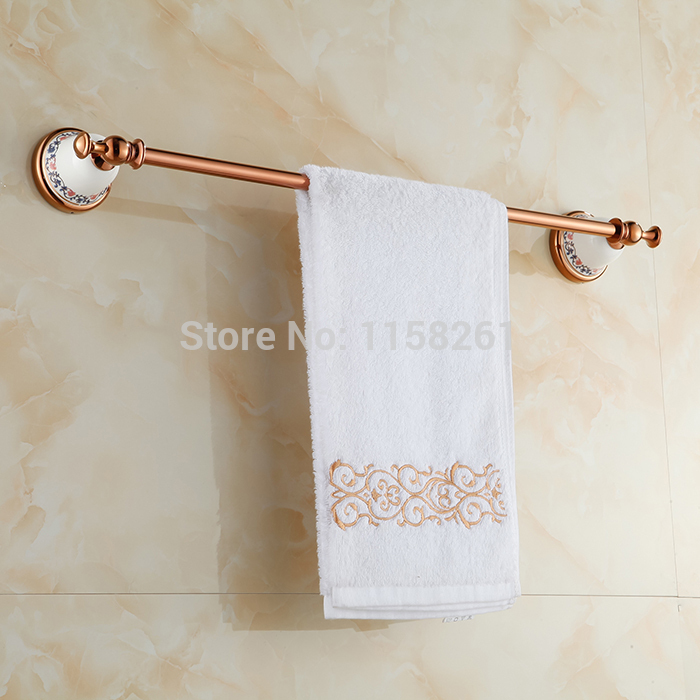 rose gold finish single towel bar/towel holder,solid brass made,bathroom hardware,bathroom accessories xl-3311e