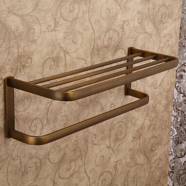 vintage bathroom wall shelf antique bronze metal bathroom shelf bath shower shelves with towel bar bathroom accessories