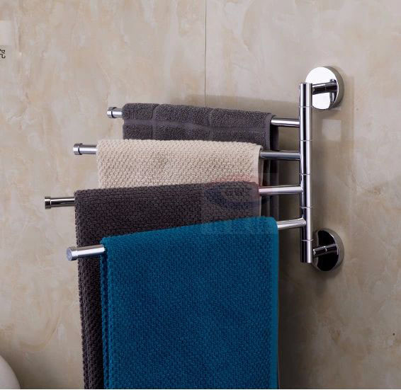 swivel brass towel holder, towel bar