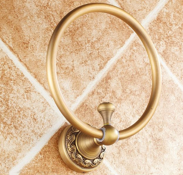 new arrival euro style wall mount antique bronze towel ring bathroom accessories bath towel holder bath hardware st-3708