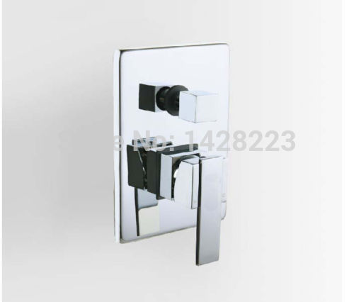 new designed bathroom wall mounted square shower faucet control valve 3 ways diverter shower valve