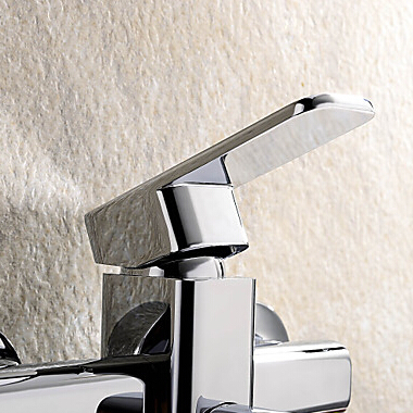 wall mounted luxury bath faucet single handle solid brass in wall tub mixer tap shower faucet