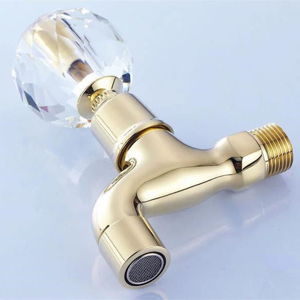 crystal handle brass wall mounted washing machine faucet bathroom corner faucet outdoor garden faucet 9404k