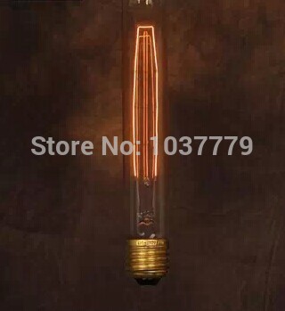 50pcs/lot 110v t8 225mm old aged longth vintage cylinder edison filament bulb