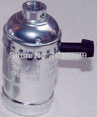 100pcs/lot aluminum holders vintage pendant lamp silver color e27 sockets