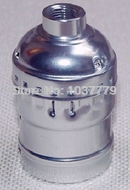 100pcs/lot aluminum vintage pendant lamp silver color e27 holders