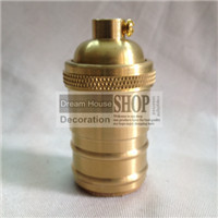 50pcs/lot wholes price of brass e27 fitting lamp holder vintage style