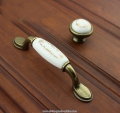 10496 96mm green bronze vein ceramic door handle/ ambry drawer door knob